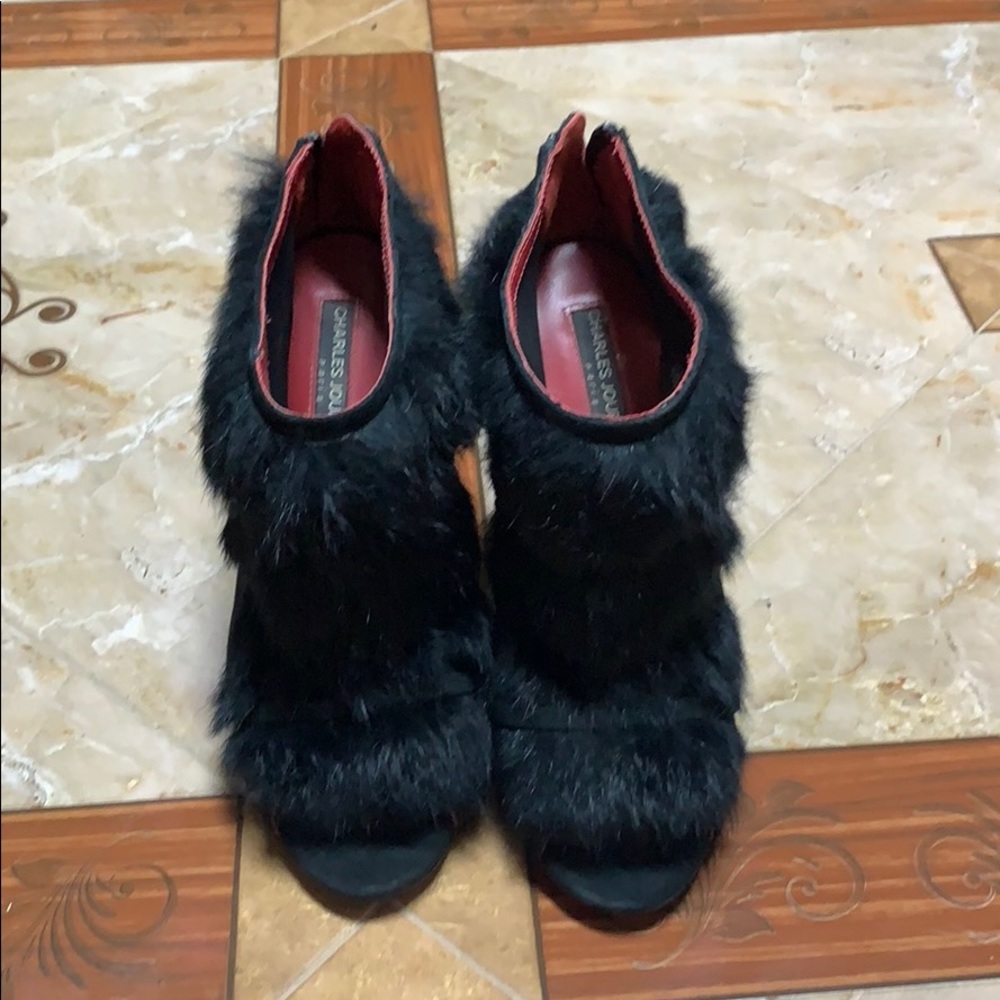 Charles Jourdan Fur Heels
